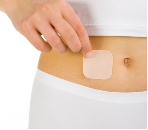 le patch contraceptif est discret mais visible pour ne pas l'oublier!